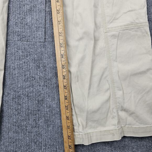 Vintage LEI Cargo Pants Womens 11 Khaki Utility Low Rise Y2K Grommet Straight - Picture 3 of 8